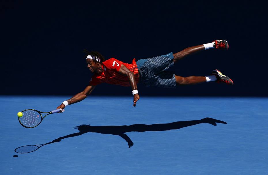 2. Superman Monfils: il tuffo ai quarti degli Australian Open. Autore: Jason O&#39;Brien
